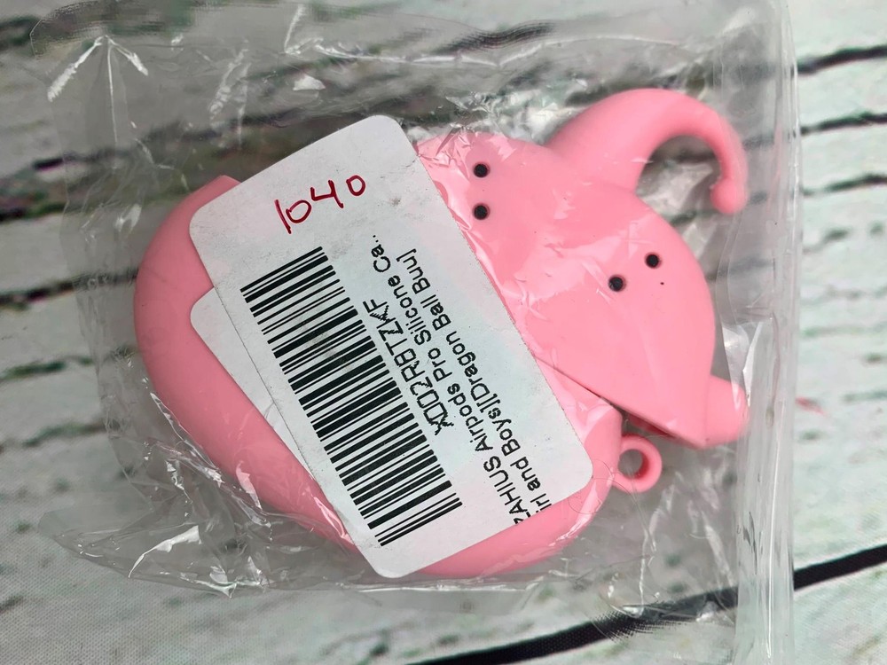 Pink Earbud Case Silicone Face Cute