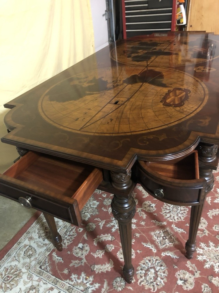 World Map 8 Legged Mainland- Smith Writing Desk