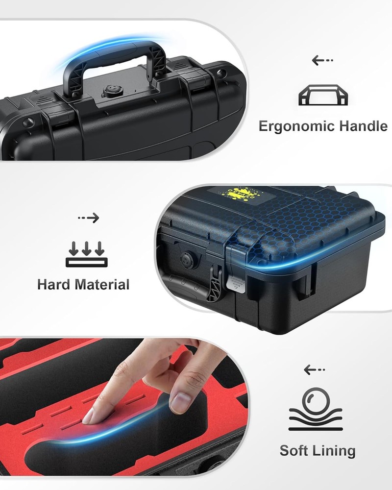 Carrying Case Soft Lining Hard Travel for Nintendo Switch OLED Console Controlle