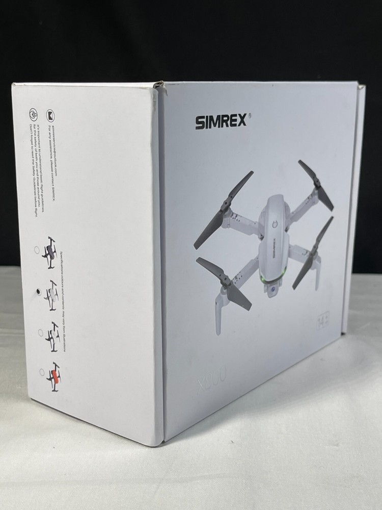 Simrex X800 Gray Adjustable Angle Foldable Quadcopter Drone With Camera Ages 14+