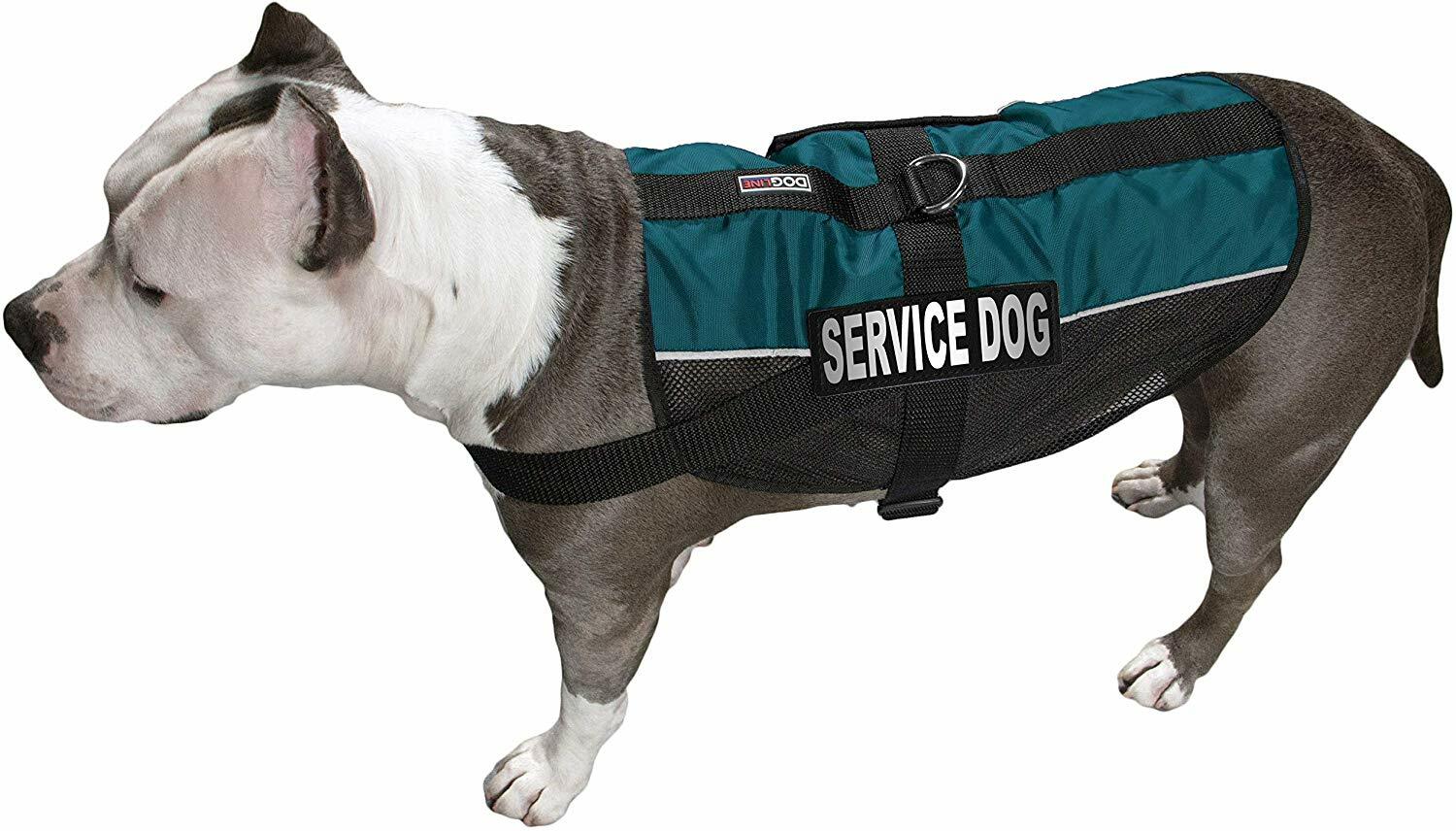 Service Dog Vest Mesh with Removable Reflective Custom Patches 12 Colors
