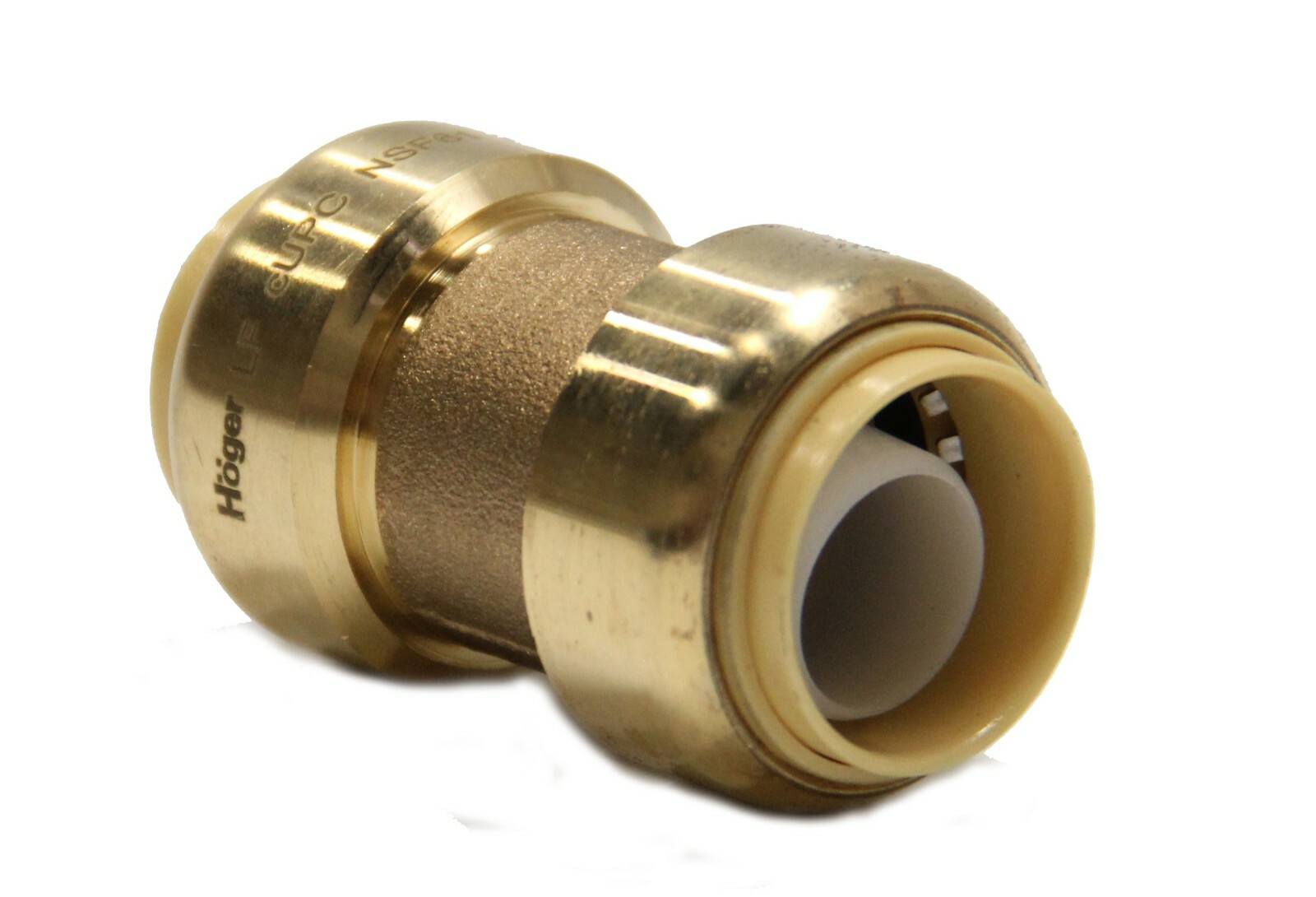 EFIELD 25 PCS 3/4" X 3/4" PUSH FIT COUPLINGS BRASS FITTINGS/CLIP, LEAD FREE