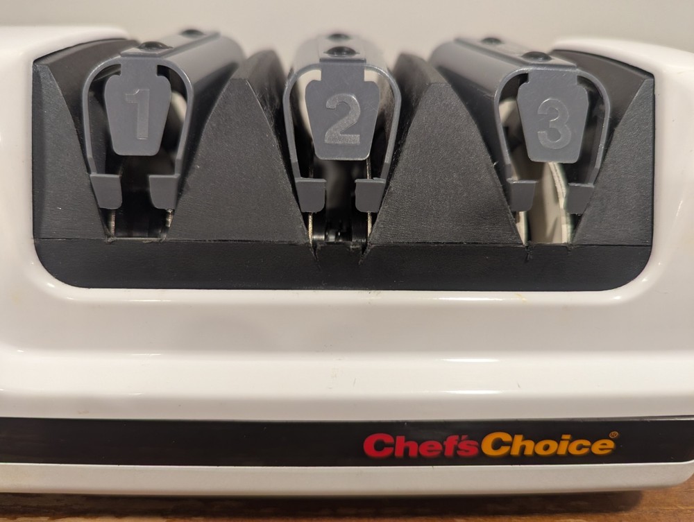 Chefs Choice Knife Sharpener Edge Select 120 Diamond Hone Plus White | Working!