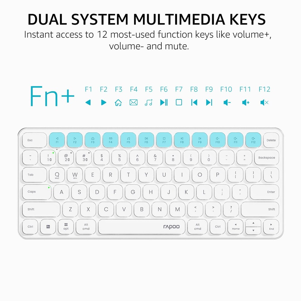 9010M MultiDevice Keyboard Mouse Combo 2.4GHz Bluetooth 5.0 Wireless Set