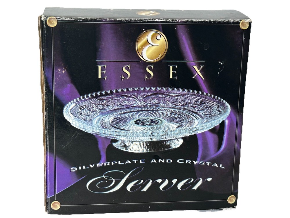 Essex SilverPlate and Crystal Server NIB