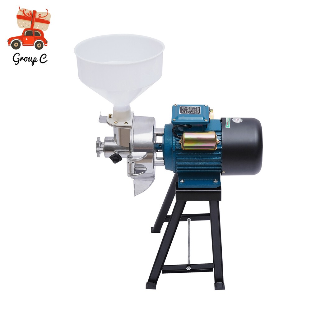 Electric Grain Mill Grinder Corn Wheat Feed Flour Cereal Grinding Machine 110V