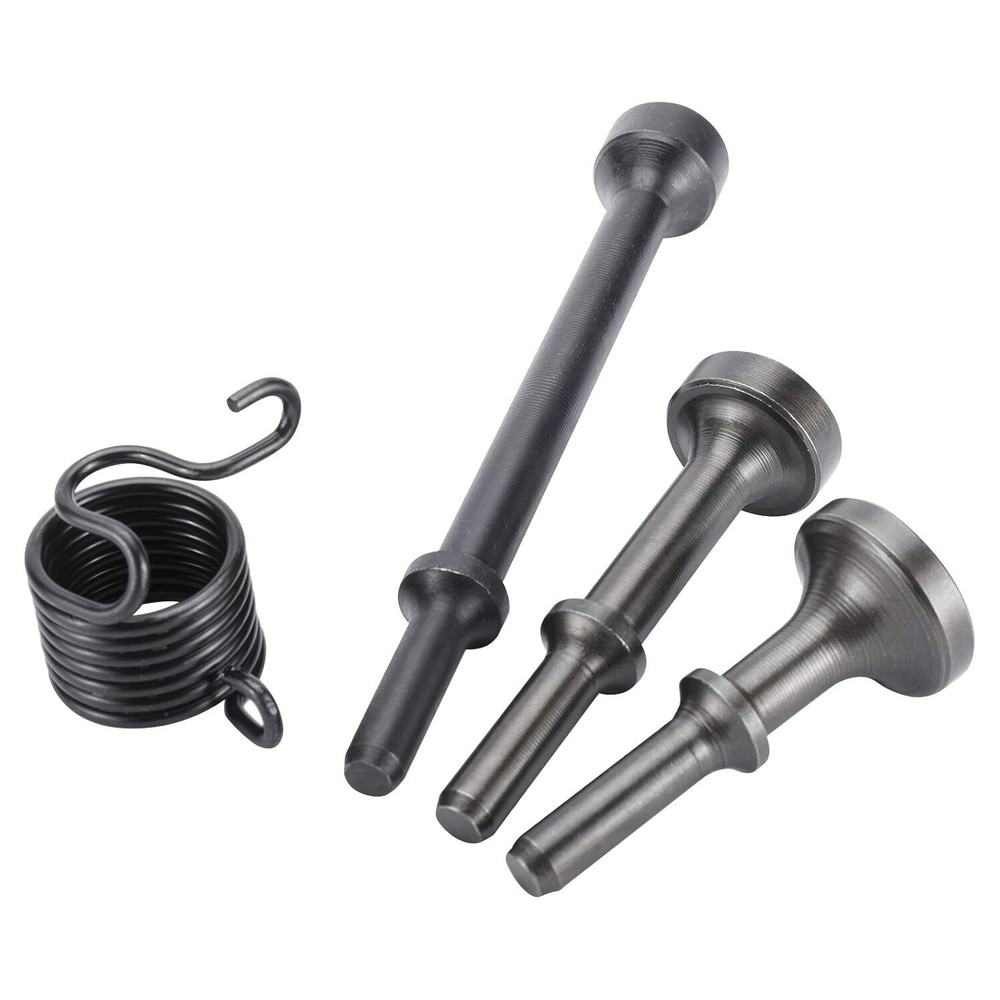 4Pcs Smoothing Pneumatic Air Hammer Bits Air Chisel Drill Bit Kit with Spring