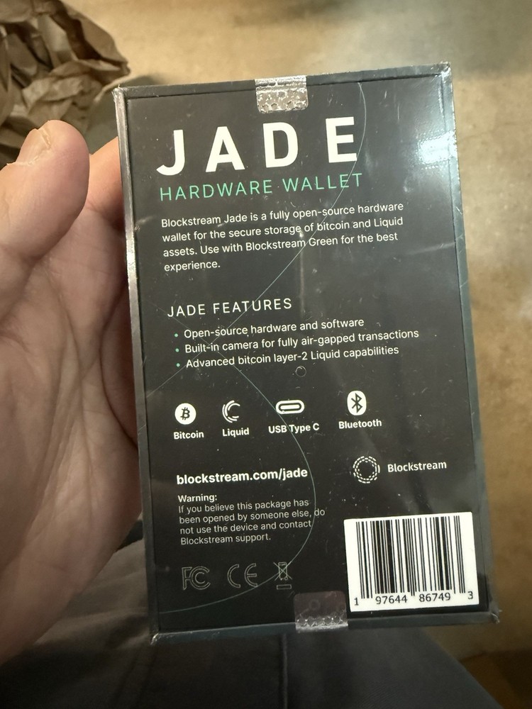 Blockstream Jade Hardware Wallet / Black
