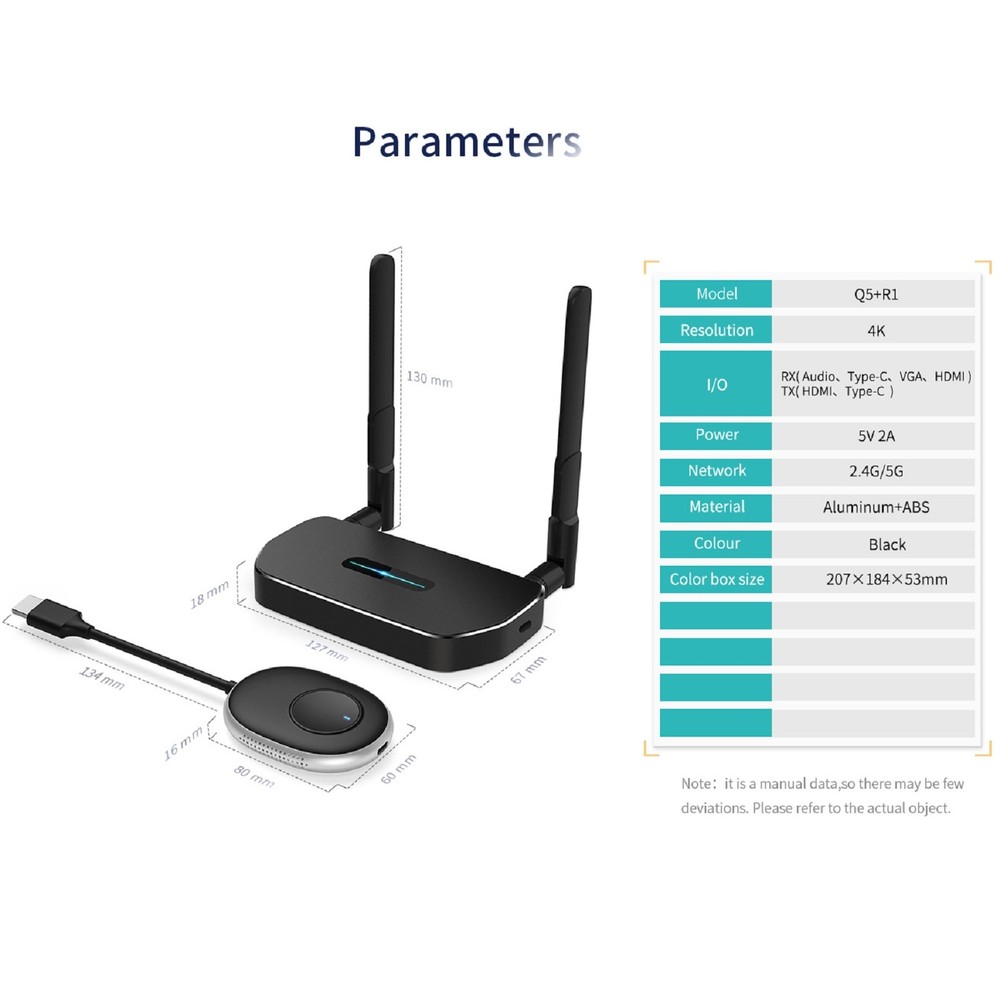 4K Wireless HDMI Video Transmitter Receiver Projector For TV Stick Switch PC r