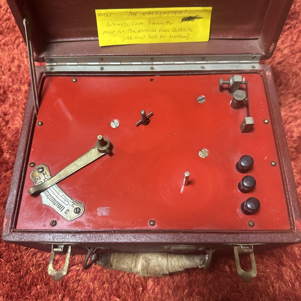 RARE 20'S NACOMETER Automatic (Morse) Code Transmitter Trainer Radio Military