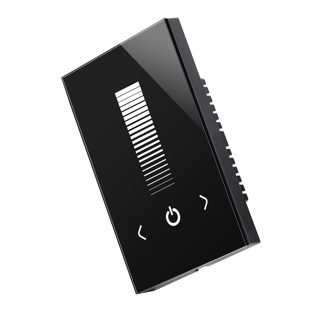 Wall Switch 12-24V Touch Panel Dimmer Controller Fr Single Color LED Strip Black