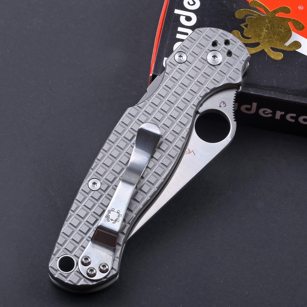 Custom Version Para Military C95 Titanium Handle Pocket Folding Knife Lock Back