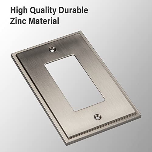 Soft Modern Decorative Wall Plate Switch Plate Outlet Single Decorator 2PK