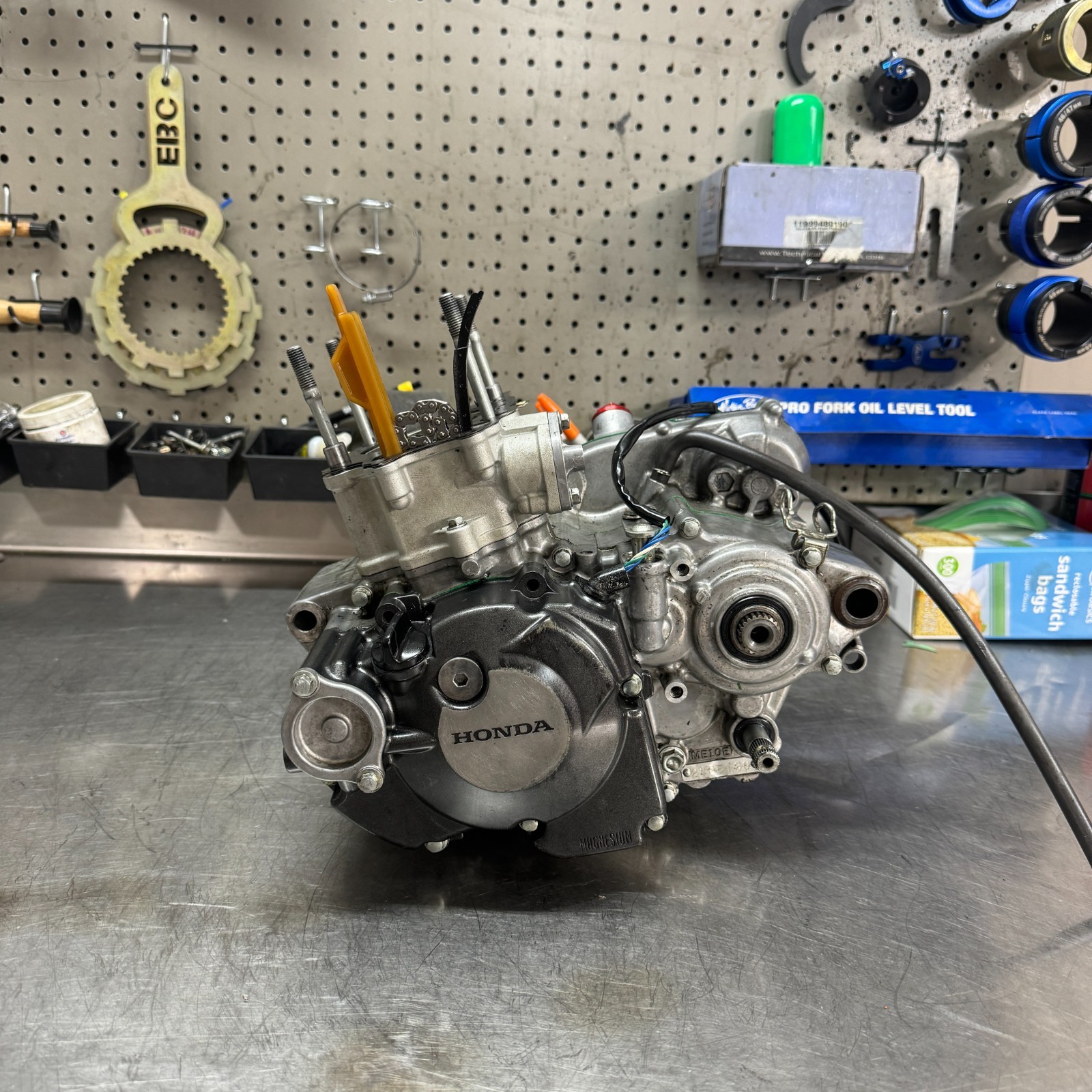 07-24 Honda CRF150R Engine Rebuild Service Complete Bottom Top End Vapor Blast