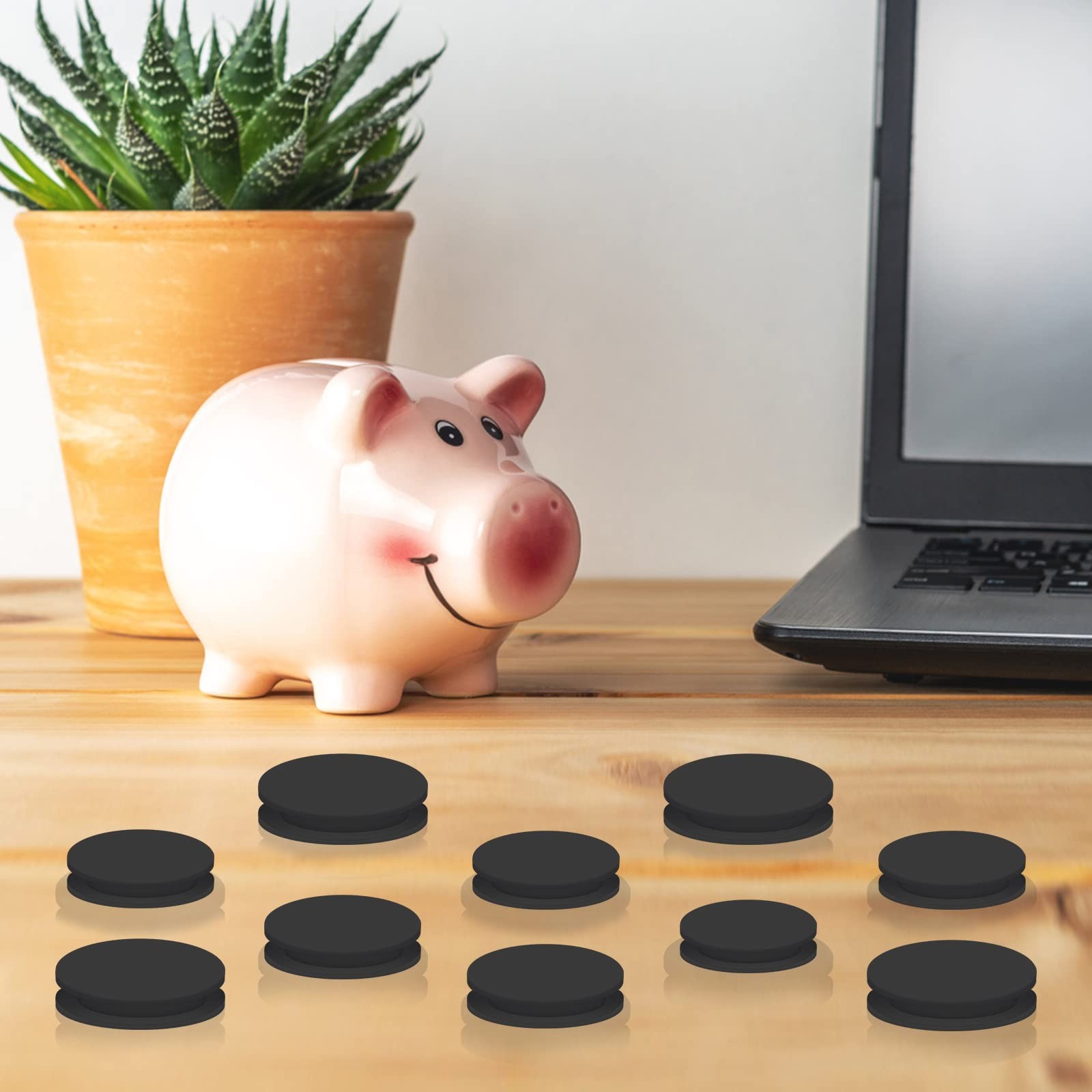 20 Pcs 5 Sizes Rubber Piggy Bank Stopper Saving Box Plug for Coin Bank Saving