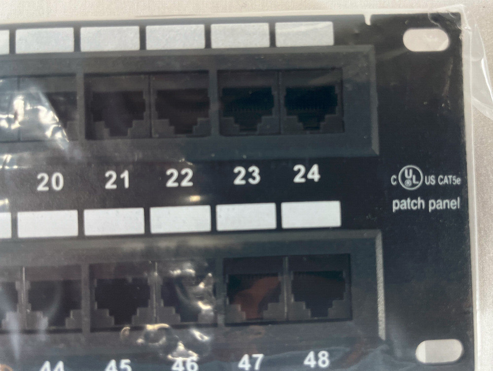 Patch Panel UTP 96 Port Ethernet Network CAT5e RJ45 110 - Removable Jack Modules
