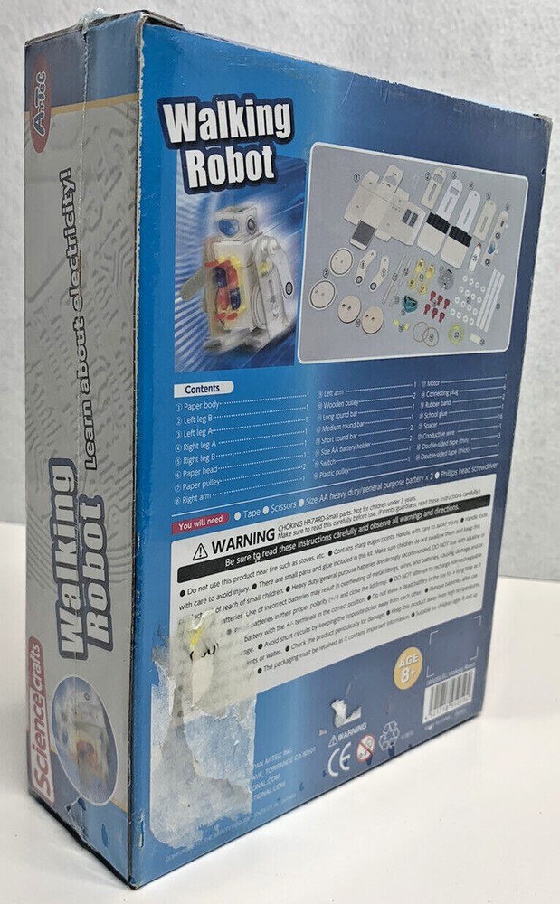 ArTeC Science Crafts Walking Robot NEW