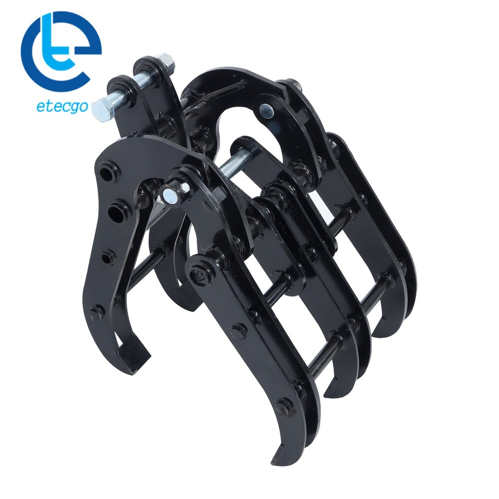 Wide Opening Excavator Grapple for Compact Diggers -Quick Attach