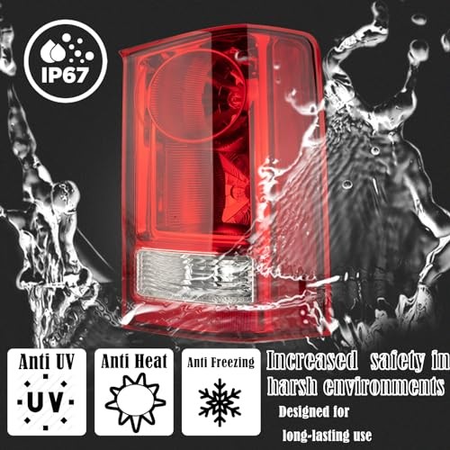 Tail Light Assembly Compatible With 2009 2010 2011 2012 Right Passenger Side