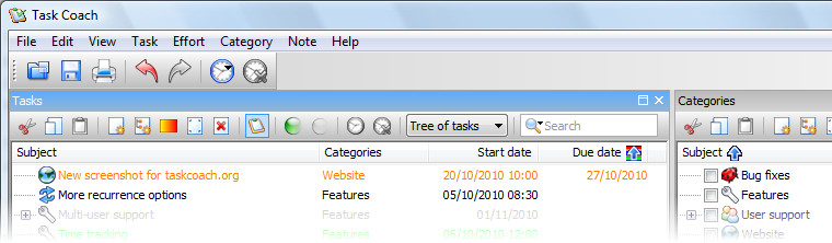Task Coach Task Manager | ToDo List Software | Win, MacOS, Linux | DVD