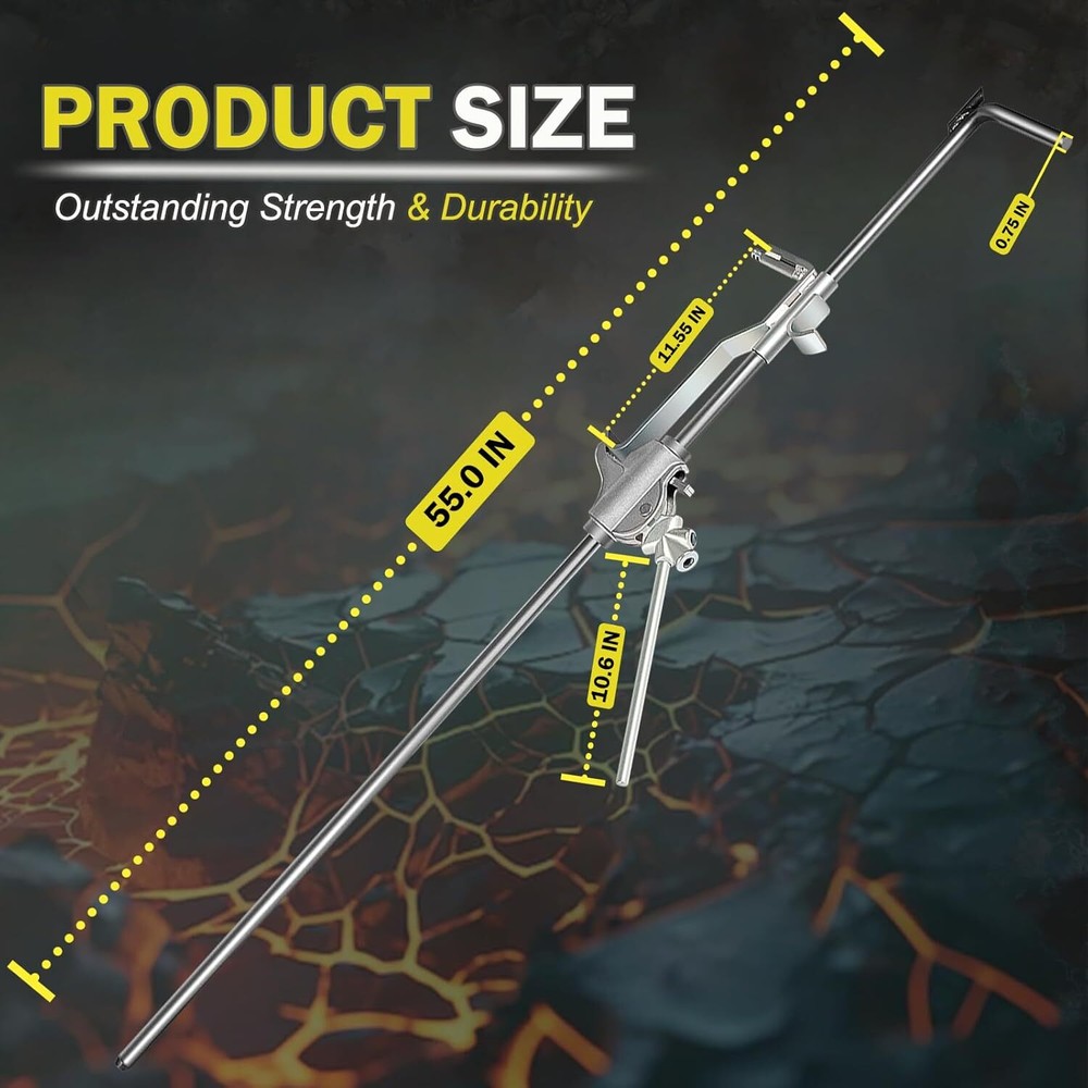 for Monkey-On-A-Stick Friction Jack Set 55" Solid Alloy Rod Tool Versatile 77043