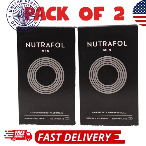 Men Hair Growth Nutraceuticals Dietary Supplement 120 Capsules EXPIR 2027