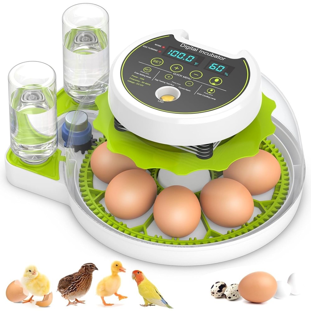 8 Egg Incubators for Hatching Eggs with Automatic Egg Turning and Humidity