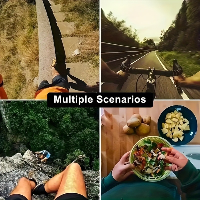 6PCS Action Camera & Phone Mount Set-Head/Chest Straps for First-Person Shooting