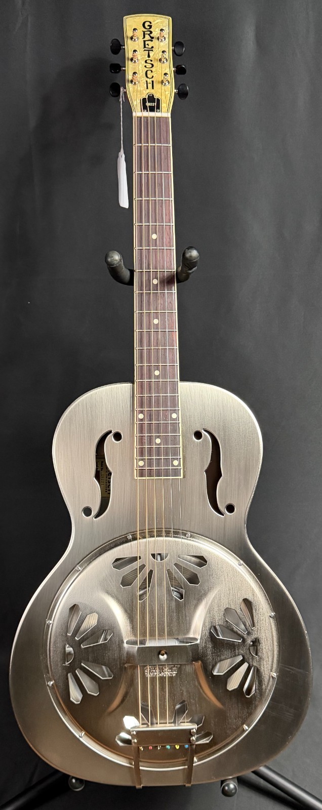 Gretsch G9221 Bobtail Steel Body Round Neck Resonator Guitar w Fishman Nashville