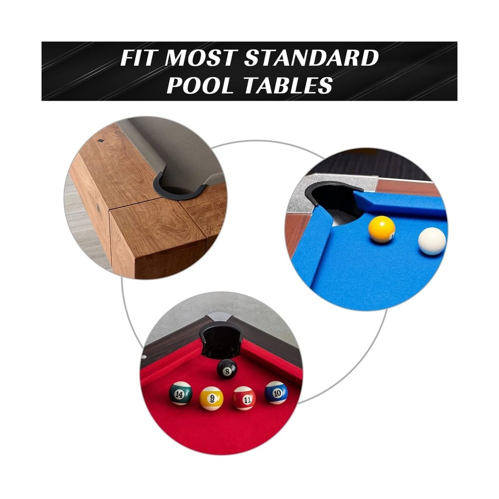 Pool Table Pocket Liners 6 Pc Billiards Liners Replacements 4 Corner 2 Side P...