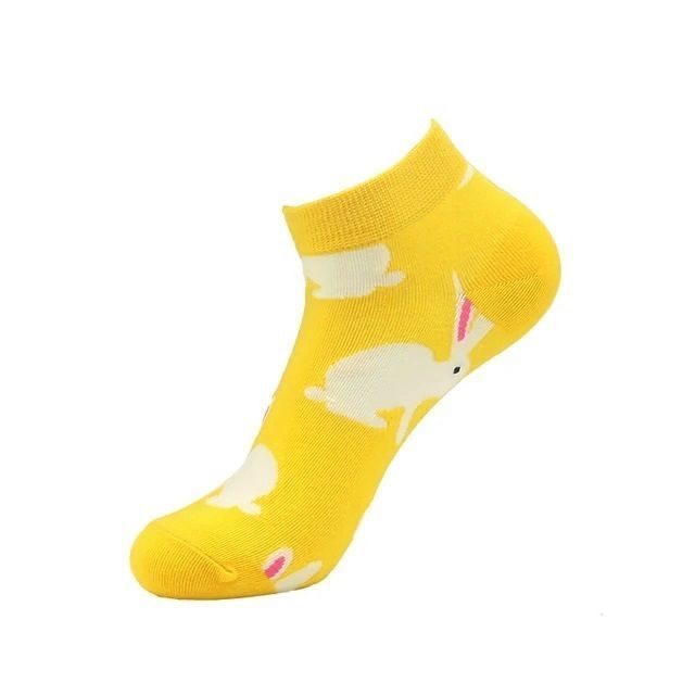 Yellow Bunny Socks (Adult Medium)