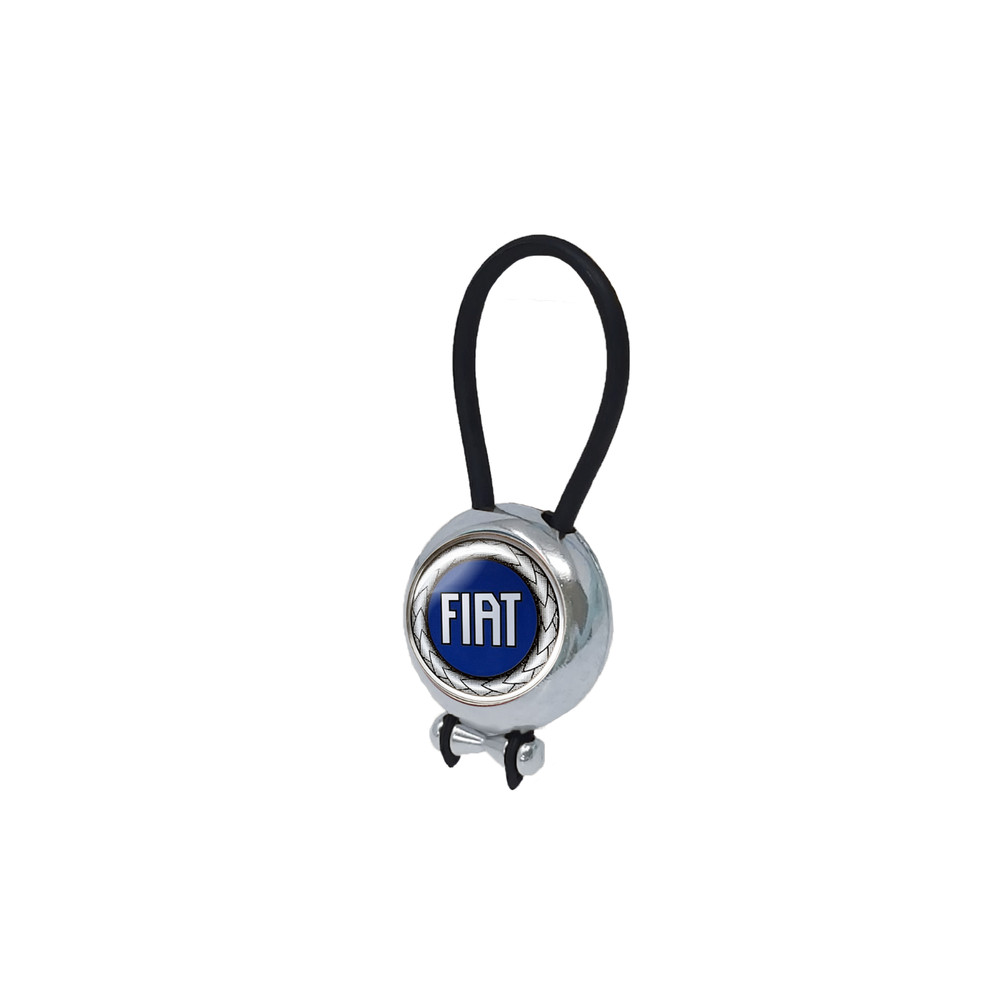 Fiat Blue Key Ring, 4 x 3.2 cm