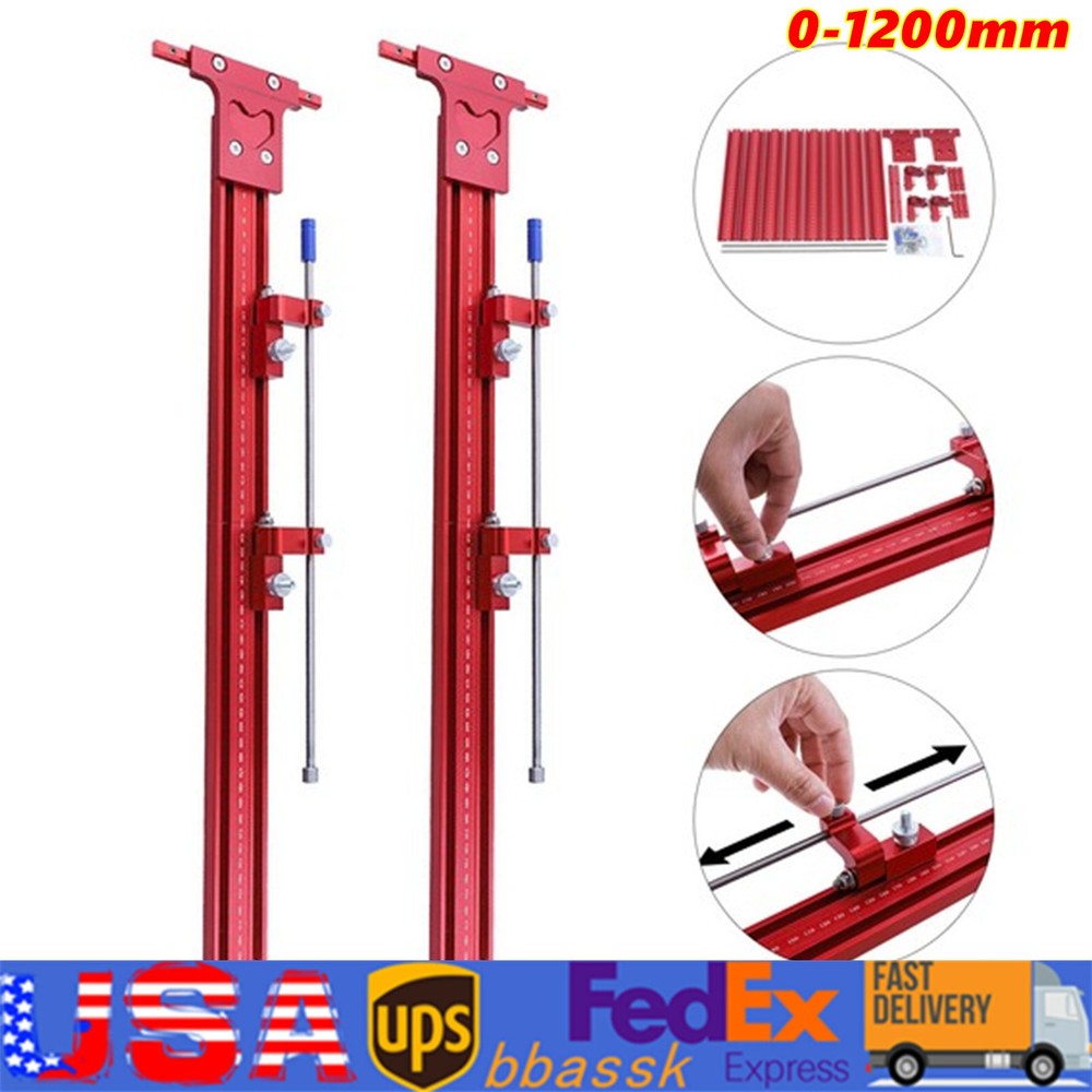 Parallel Rail Guide System Track Saw Woodworking Guide Carpentry Tool Set 120cm