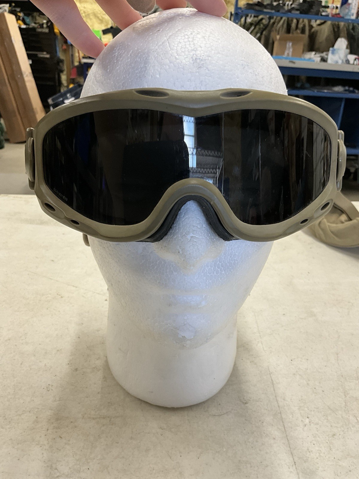 USGI Wiley X Spear Goggles with Cover Smoke Lens Coyote Color