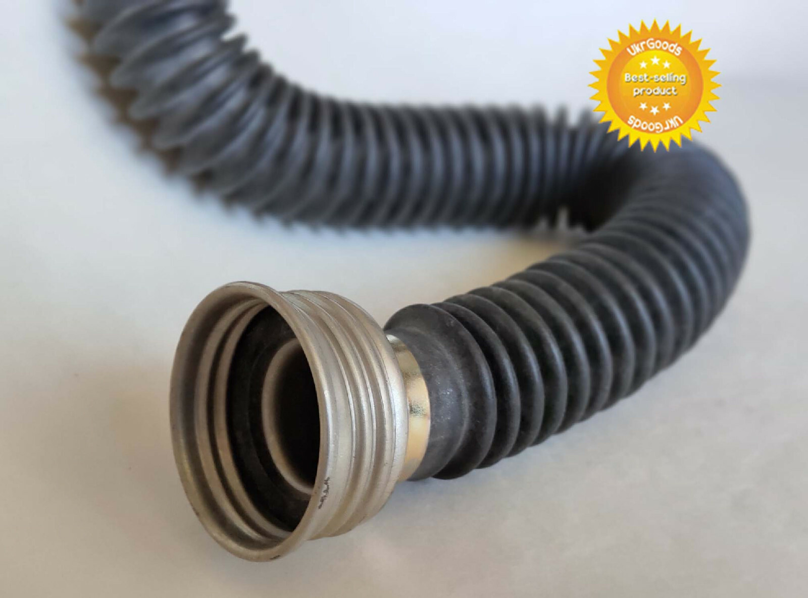 Black Hose Tube Pipe Soviet Russian Military Gas mask GP-5 Rubber 40mm Original