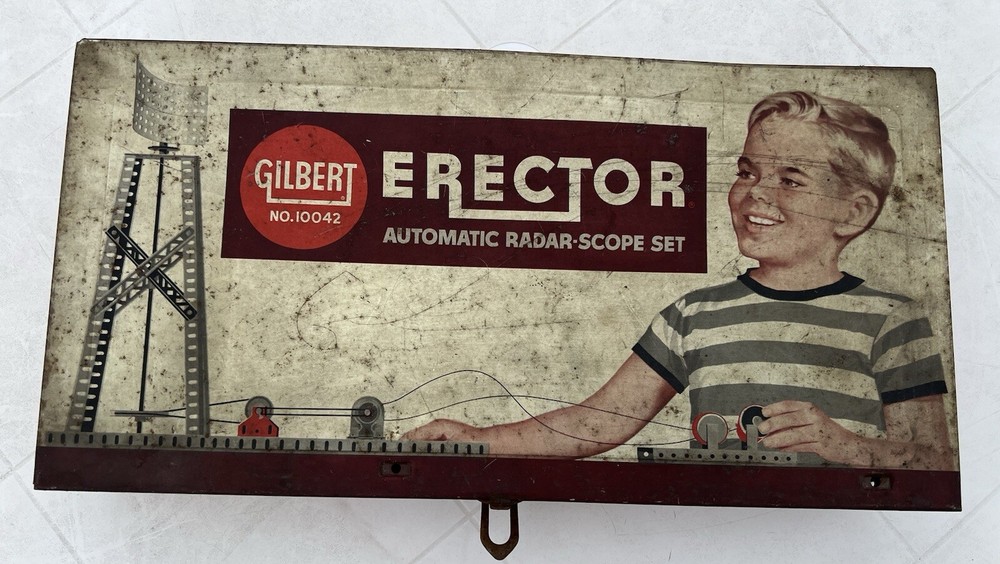 A C Gilbert #10042 Erector Automatic Radar Scope Set 1950's Incomplete 25 Pc