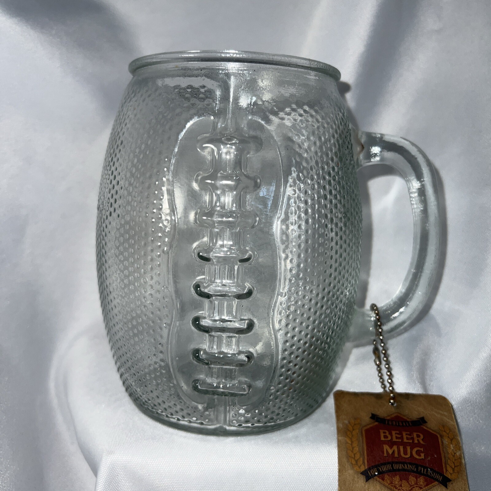 Home Essentials The Beer Den 36 oz Football Beer Mug Glass