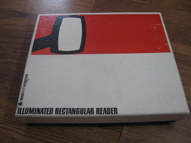 BAUSCH & LOMB ILLUMINATED RECTANGULAR READER BULB TESTED WORKS