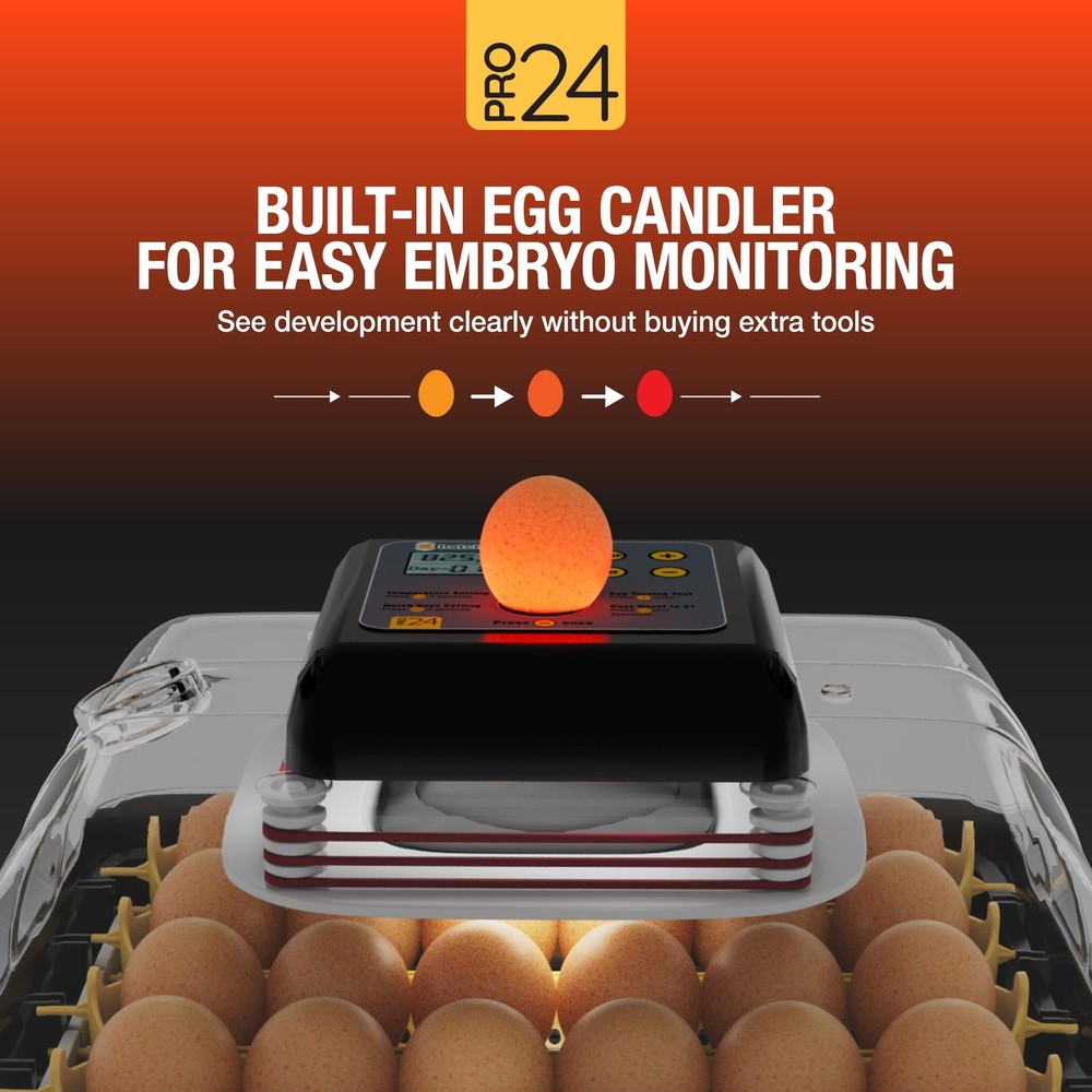 Hatching Time Pro24 Automatic Egg Incubator for Hatching Eggs – Digital Ch