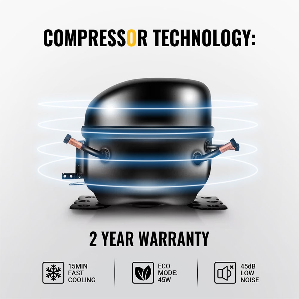 BougeRV 30QT (28L) Car Refrigerator Compressor Cooling 12/24V DC 110-240V AC