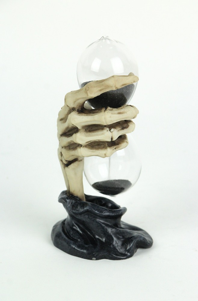 Creepy Skeleton Hand Bone Finish Hourglass Sand Timer
