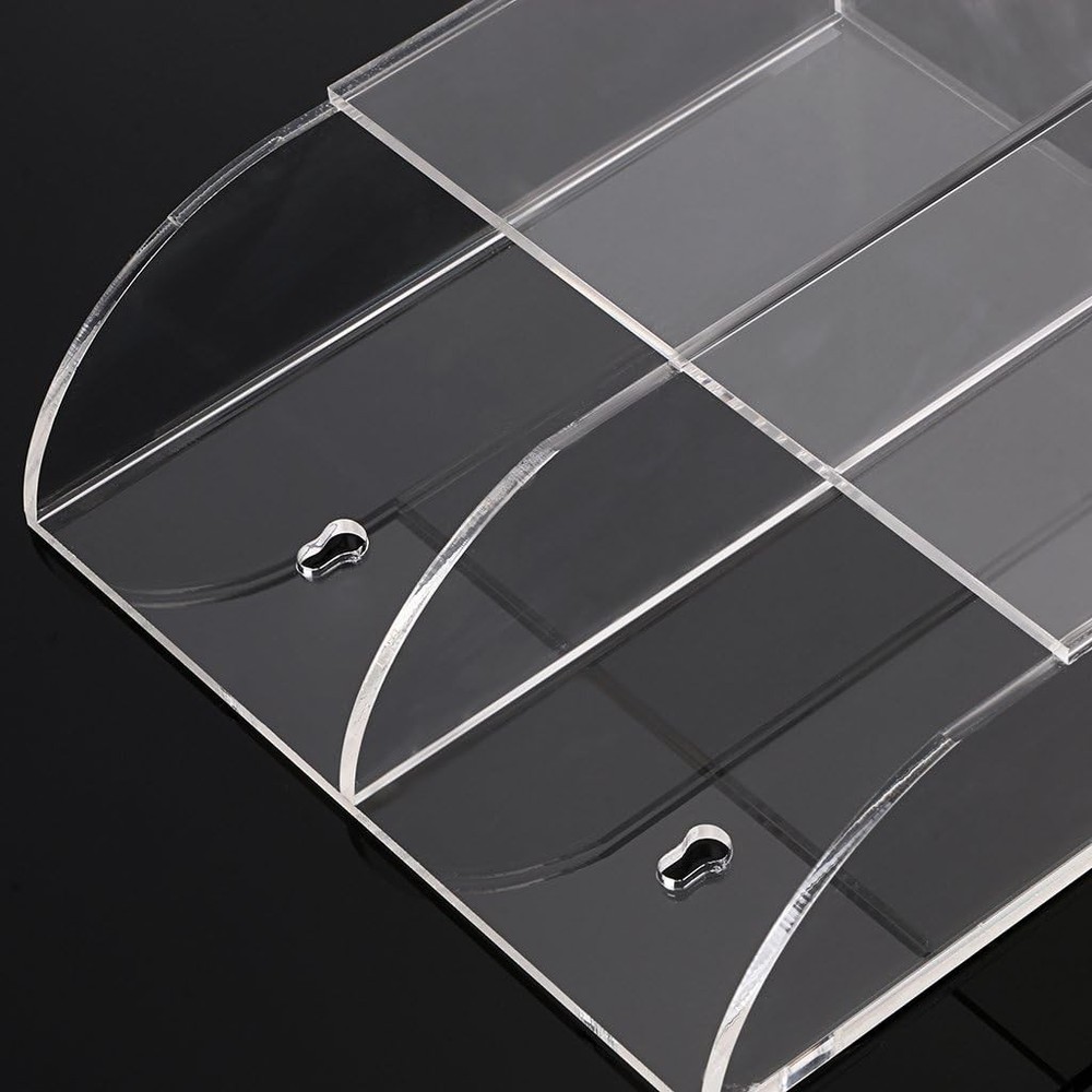 Hipiwe Wall Mount Remote Control Holder Clear Acrylic Media Medium,