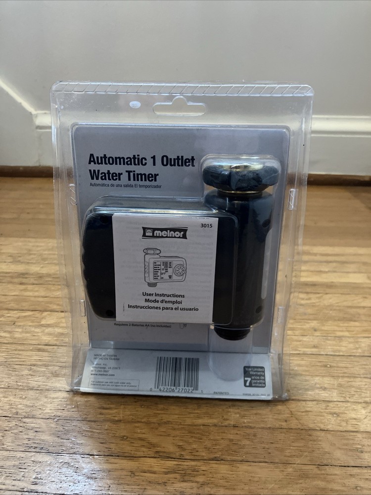 Melnor Automatic 1 Outlet Water Timer 558-026 LCD Screen Aqua Timer- Sealed