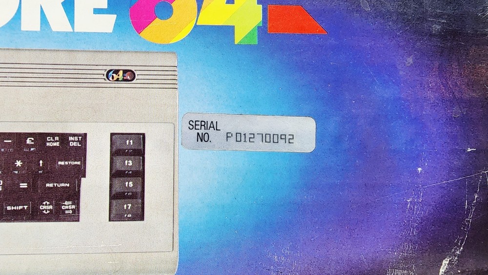 Vintage Commodore 64 Computer C64 In Original Box w/ Inserts & Cables, Powers Up