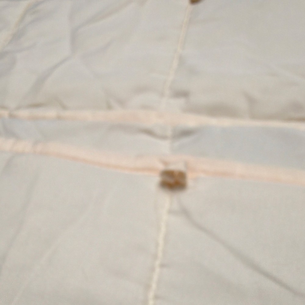 Weighted throw blanket, beige color