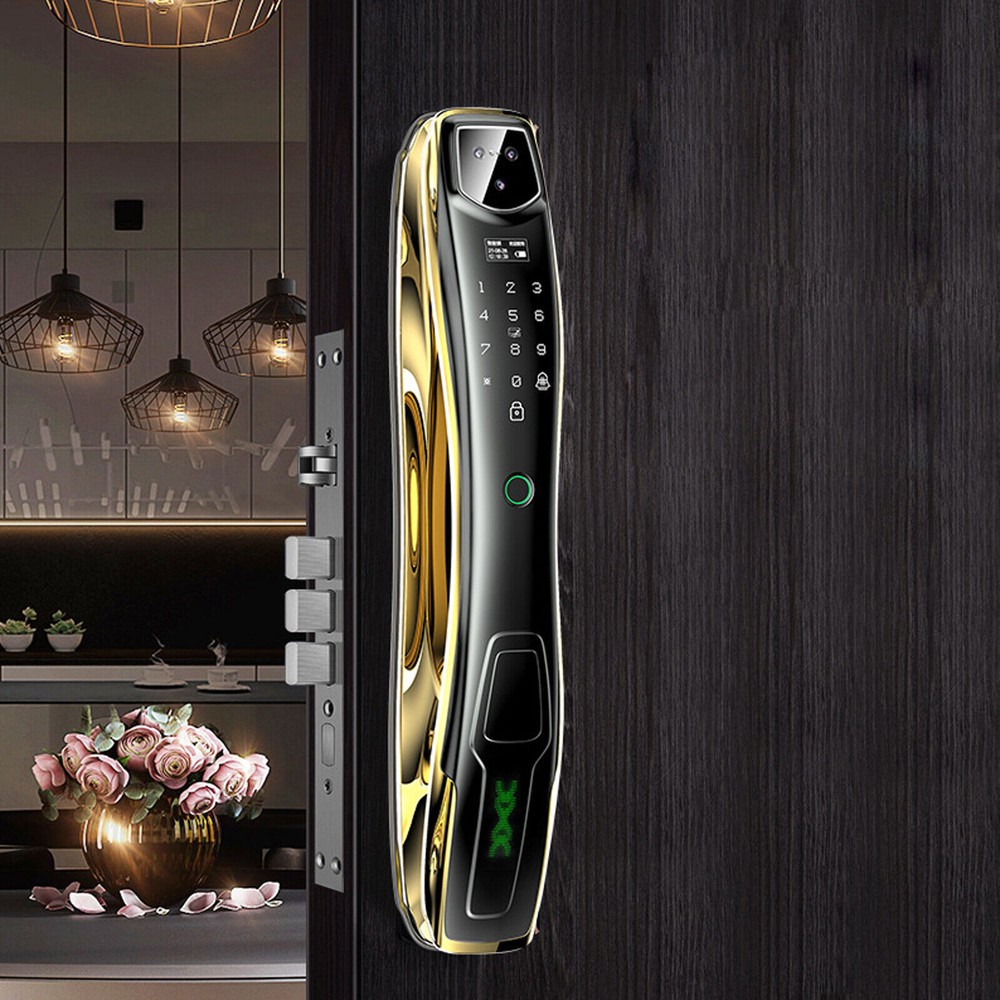 Digital Door Lock 3D Face Recognition Camera FIngerprint Keyless Safety Tool