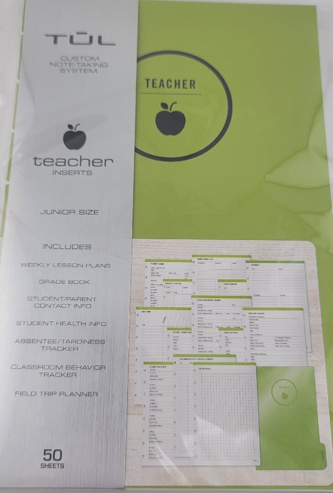 TUL™ Discbound Refill Teacher Inserts Junior Size 5 1/2" x 8 1/2" 50 Sheets