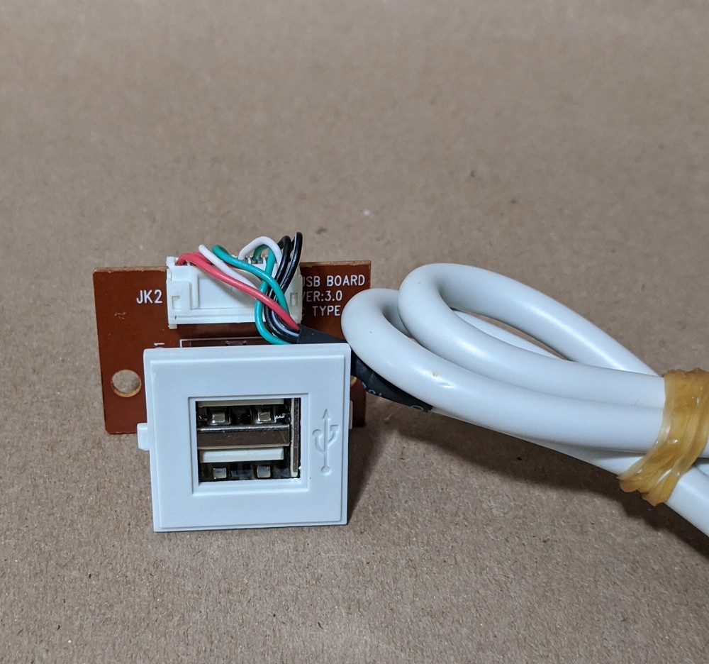 NEW Front Panel 2x USB, Audio, MIC, PCB Board w/ Clip Connector Cable