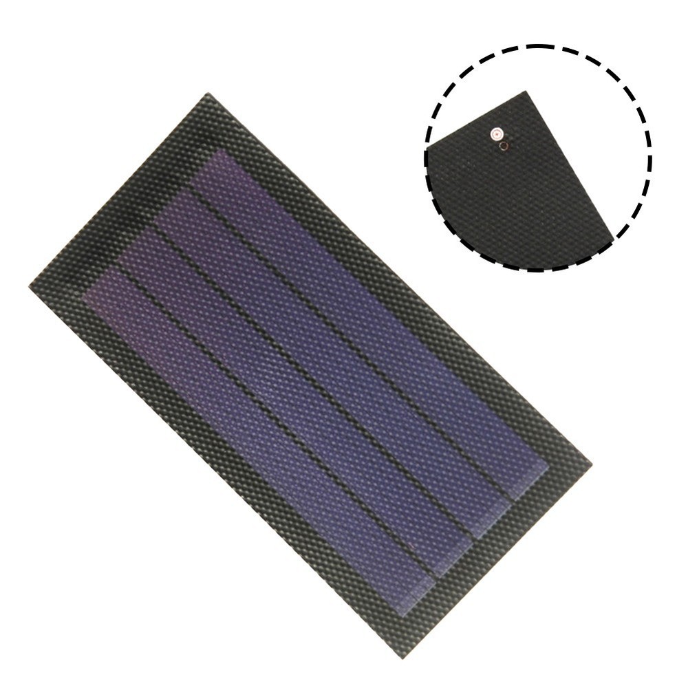 1W 6V Amorphous Silicon Solar Panel With High Light Absorption Ability