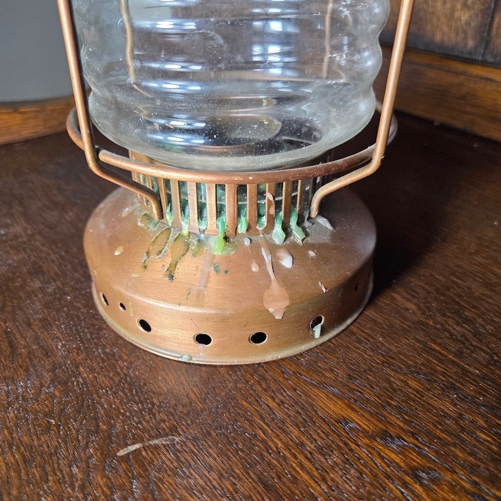Rustic Brown Metal Lantern